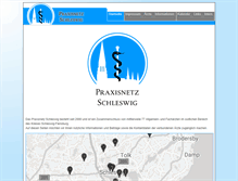 Tablet Screenshot of praxisnetz-schleswig.de